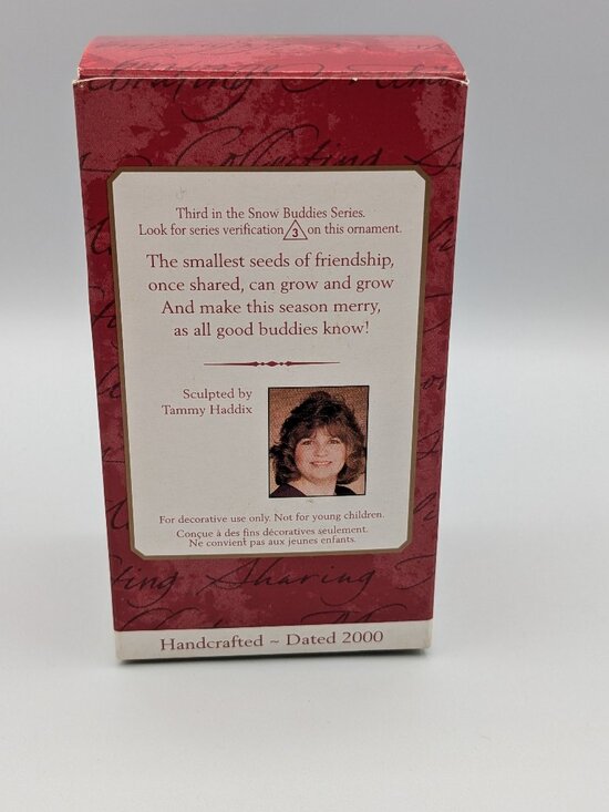 Hallmark Keepsake Snow Buddies 2000, 3rd in Series Christmas Ornament - Picture 4 of 11